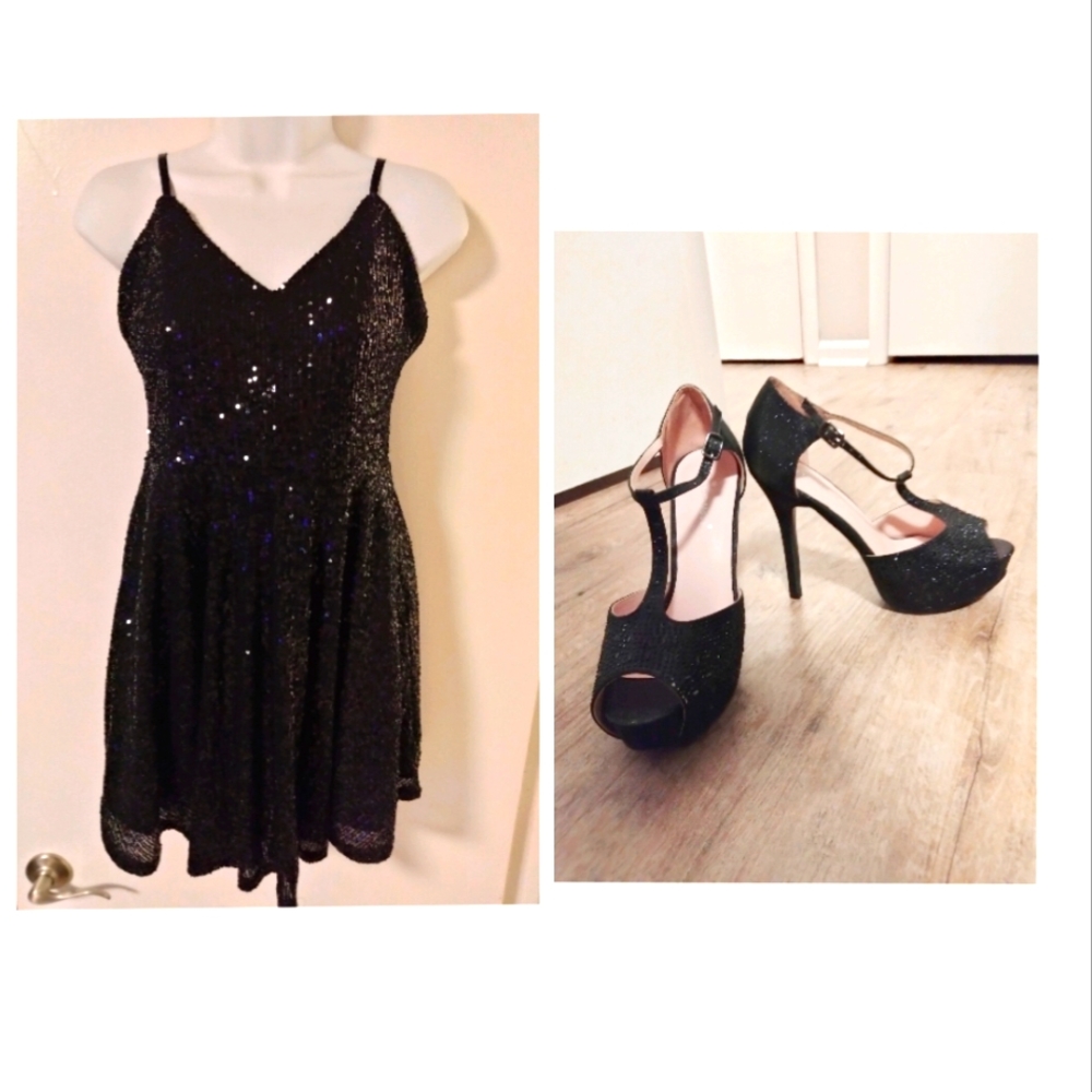 Bundle Offer Mini Dress, And High Heel Pump